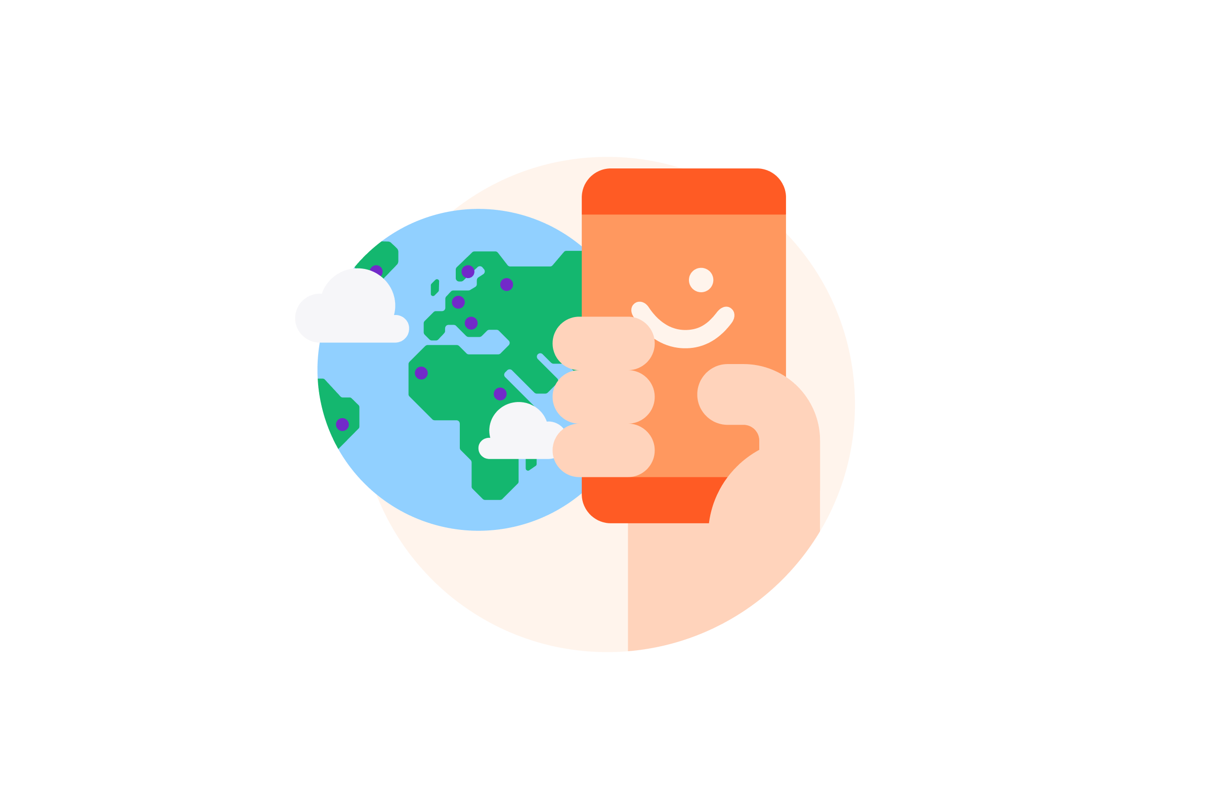 Vipps tæpp illustrasjon