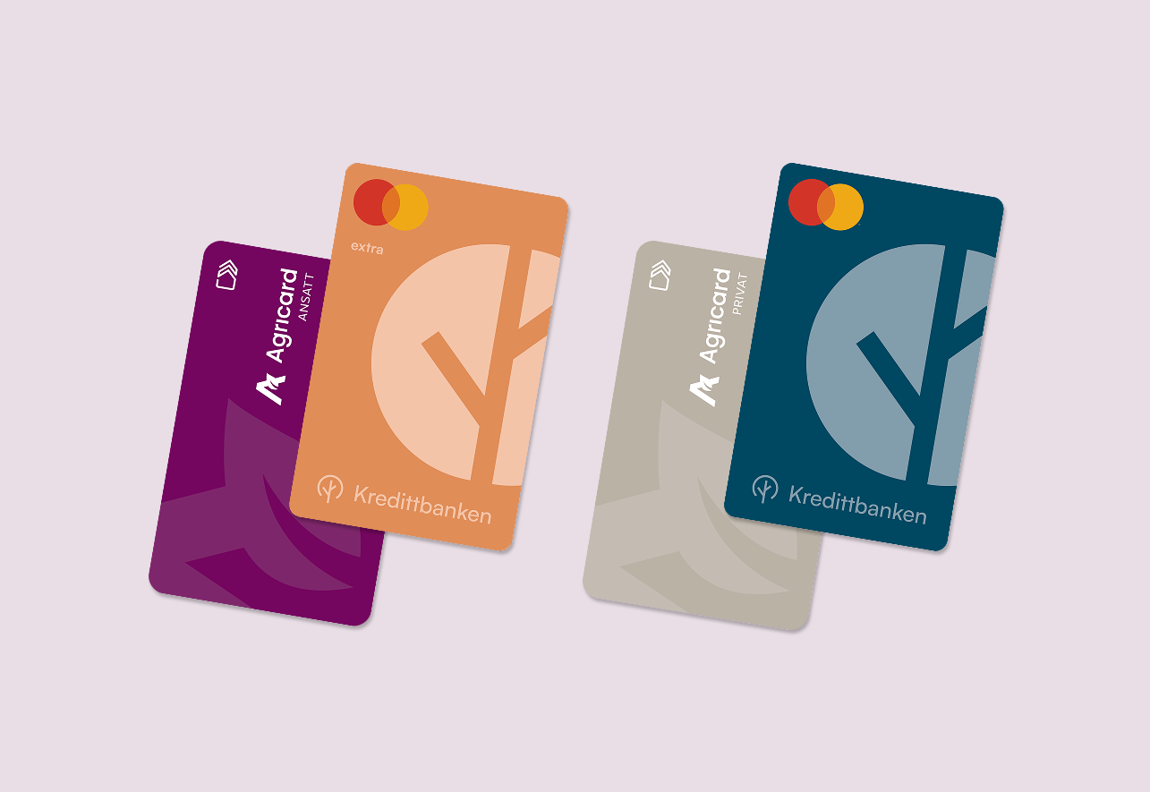Illustrasjon Agricard erstattes av Kredittbanken Mastercard